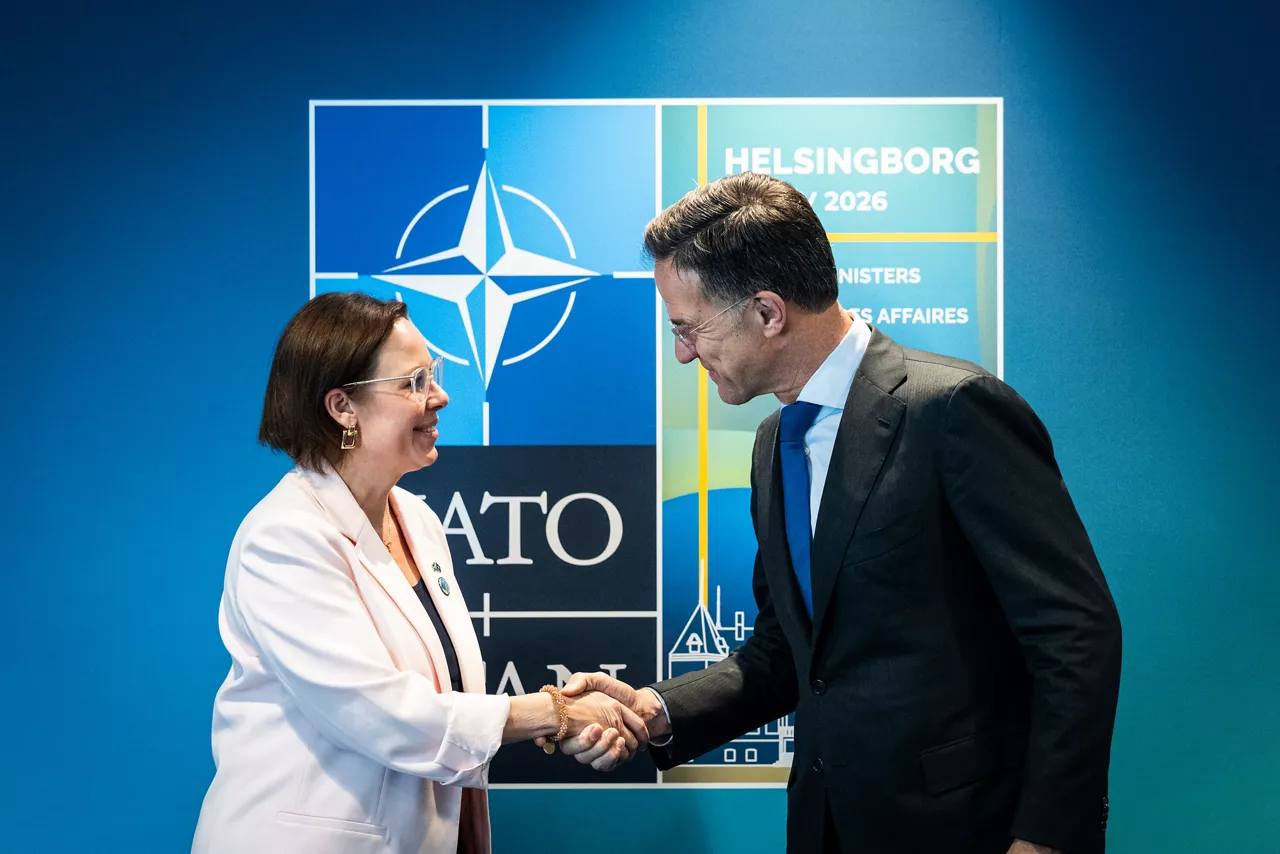 NATO Secretary General Mark Rutte meets with Maria Malmer Stenergard, Minister of Foreign Affairs of Sweden