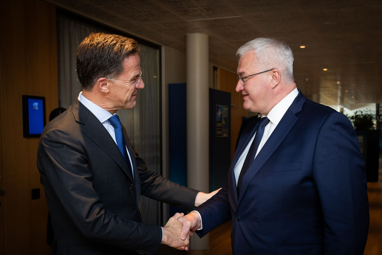 NATO Secretary General Mark Rutte meets with Andrii Sybiha, Minister of Foreign Affairs of Ukraine
