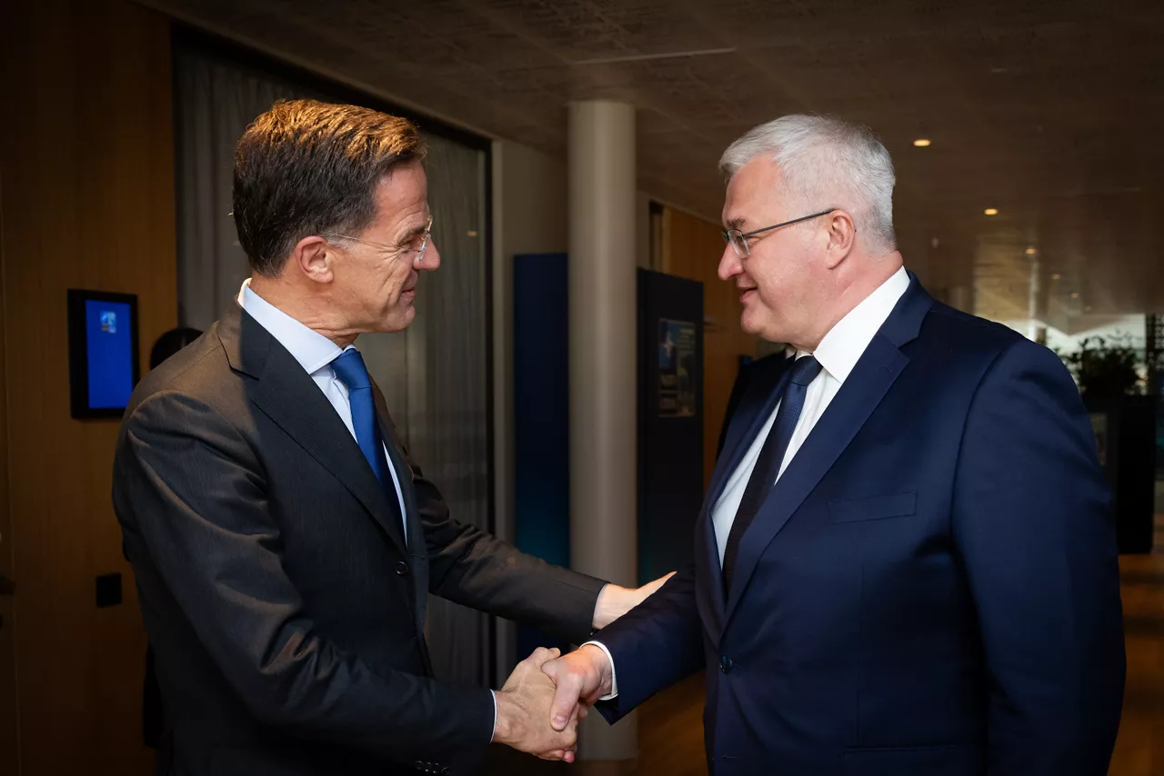 NATO Secretary General Mark Rutte meets with Andrii Sybiha, Minister of Foreign Affairs of Ukraine
