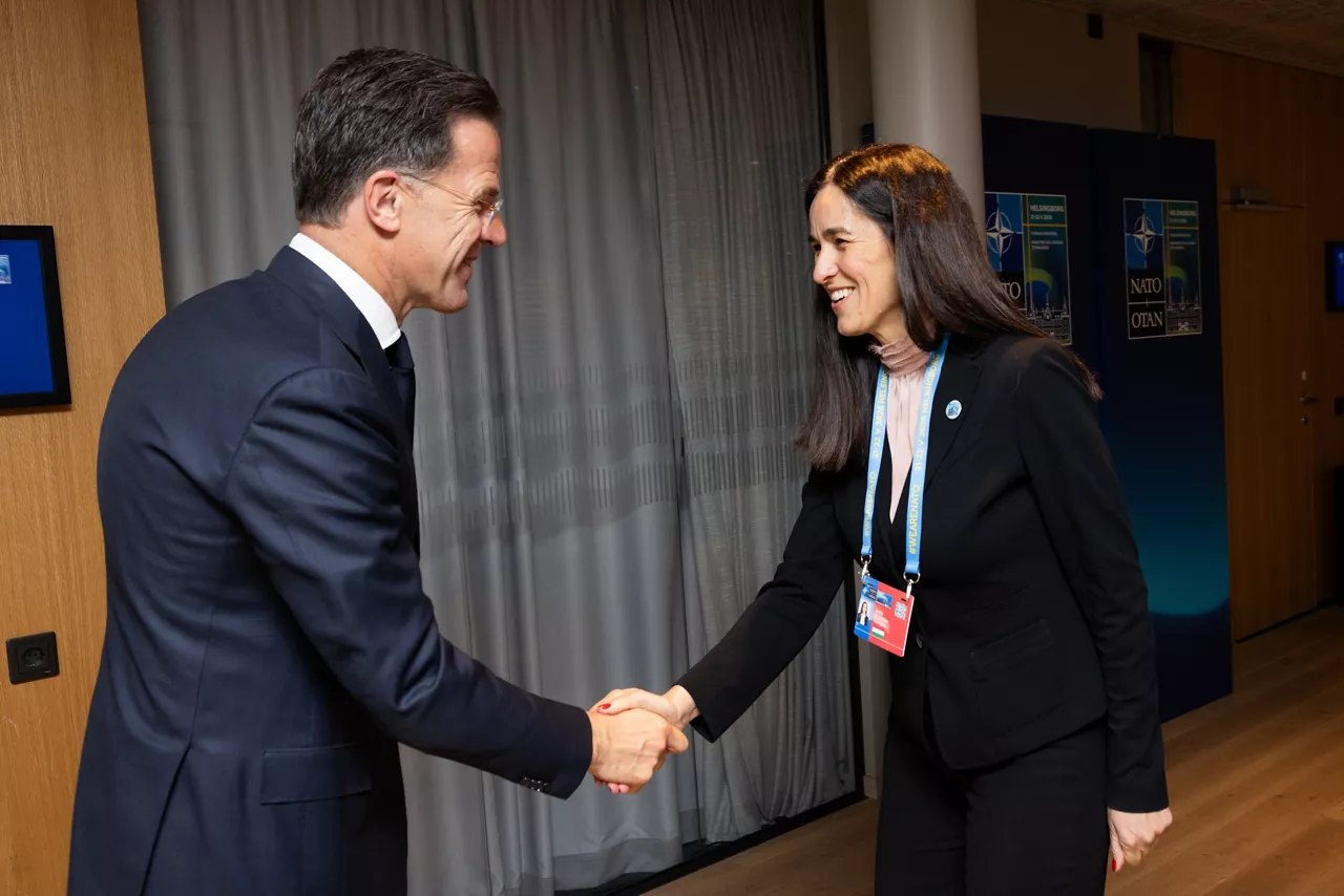 NATO Secretary General Mark Rutte meets with the Minister of Foreign Affairs of Hungary, Anita Orbán