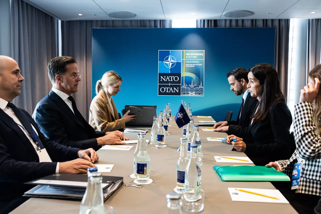 NATO Secretary General Mark Rutte meets with the Minister of Foreign Affairs of Hungary, Anita Orbán