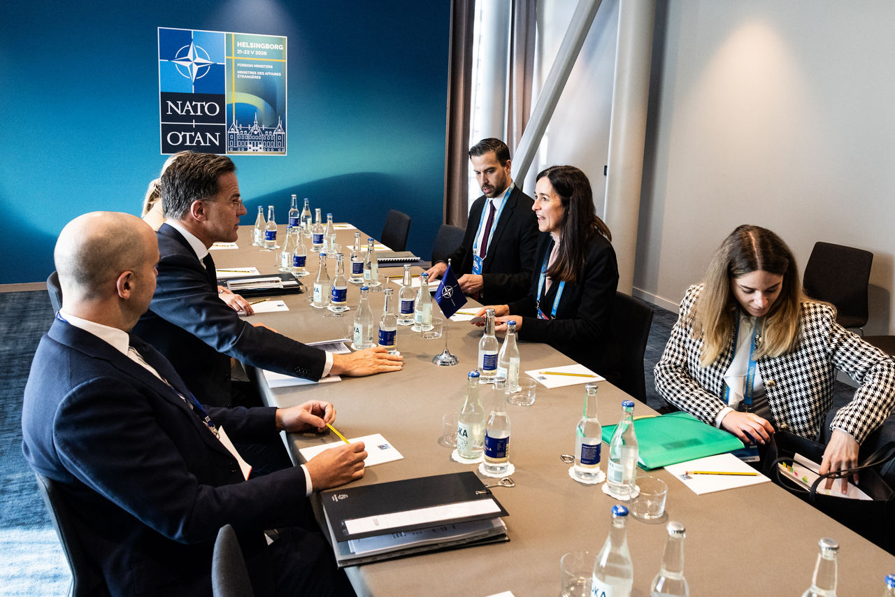 NATO Secretary General Mark Rutte meets with the Minister of Foreign Affairs of Hungary, Anita Orbán