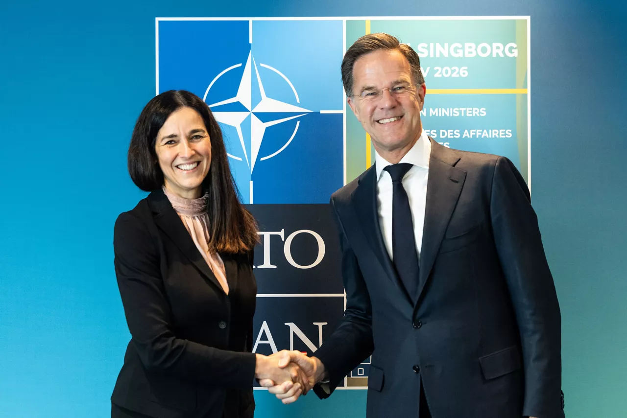 NATO Secretary General Mark Rutte meets with the Minister of Foreign Affairs of Hungary, Anita Orbán