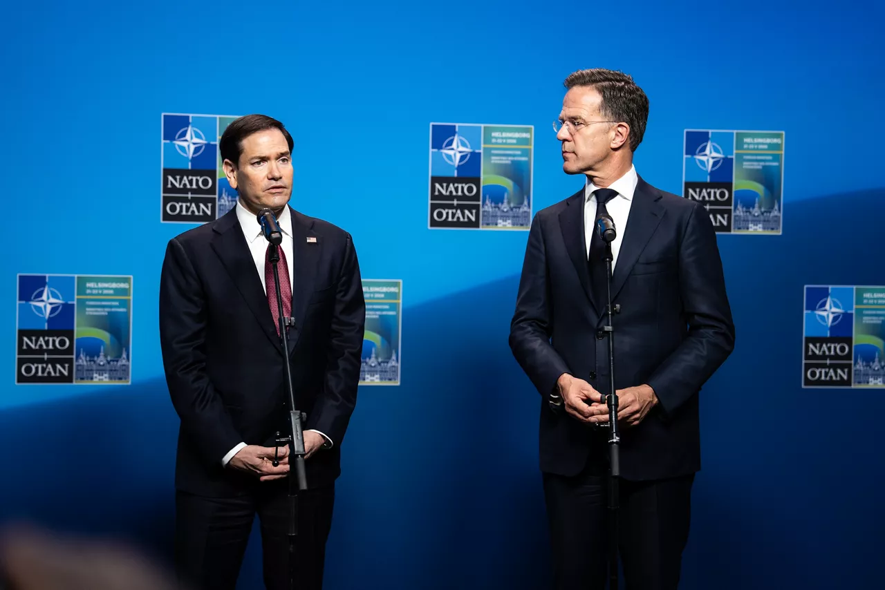 NATO Secretary General Mark Rutte meets with Marco Rubio, US Secretary of State - Meeting of NATO Ministers of Foreign Affairs