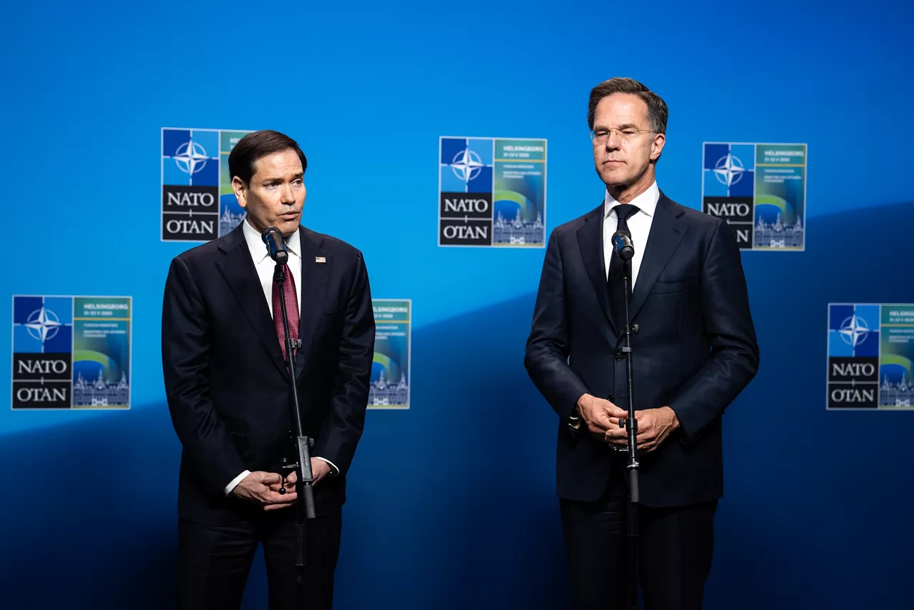 NATO Secretary General Mark Rutte meets with Marco Rubio, US Secretary of State - Meeting of NATO Ministers of Foreign Affairs