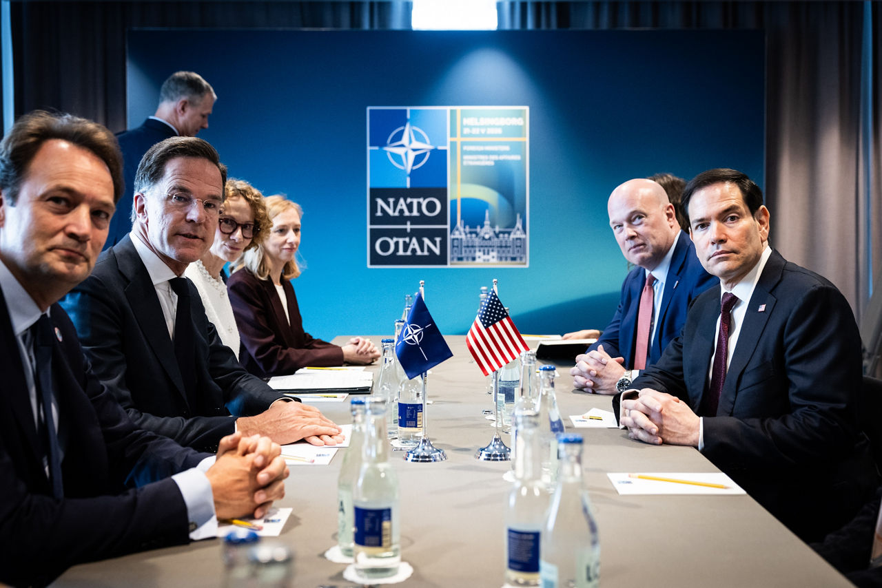 NATO Secretary General Mark Rutte meets with Marco Rubio, US Secretary of State - Meeting of NATO Ministers of Foreign Affairs