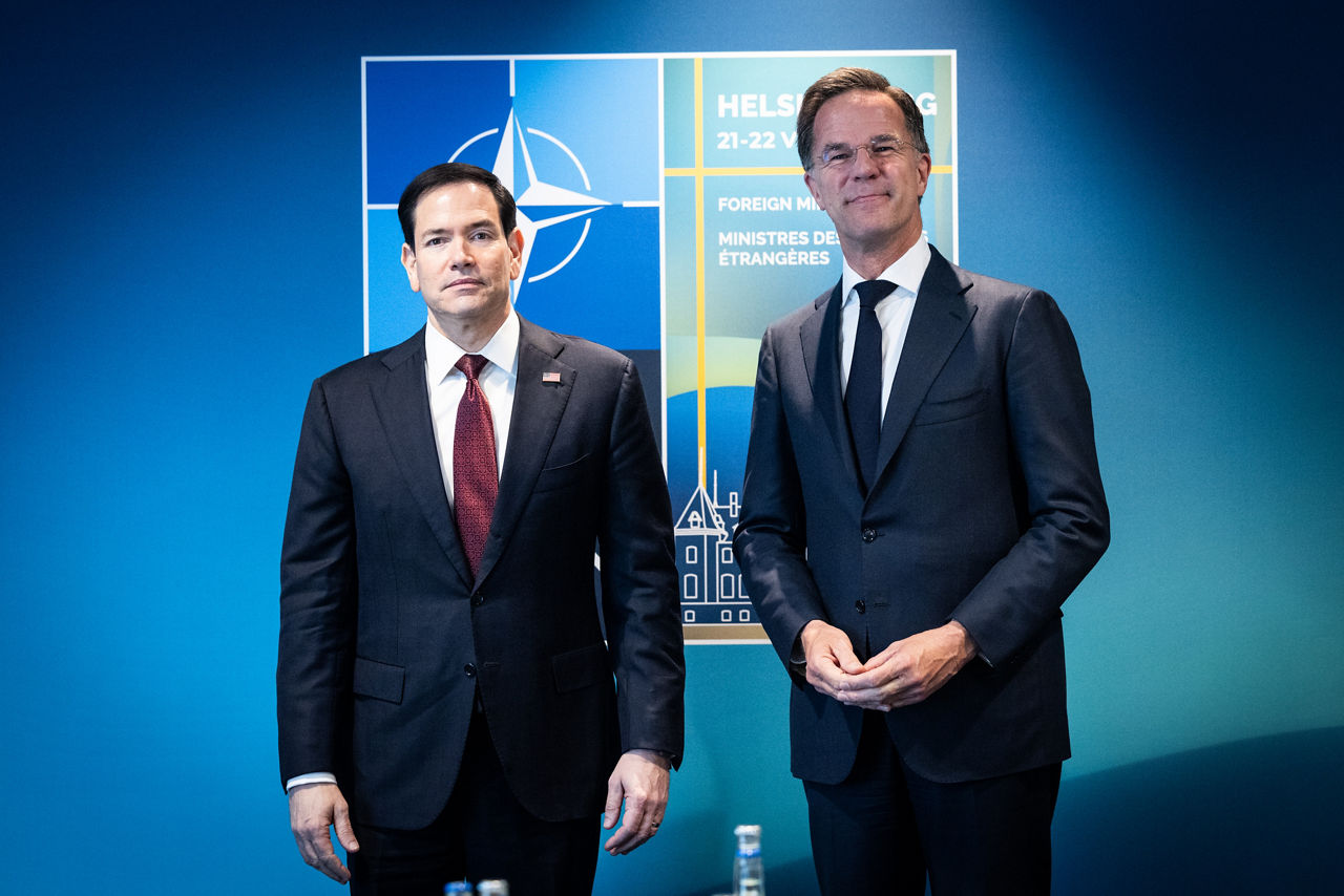 NATO Secretary General Mark Rutte meets with Marco Rubio, US Secretary of State - Meeting of NATO Ministers of Foreign Affairs