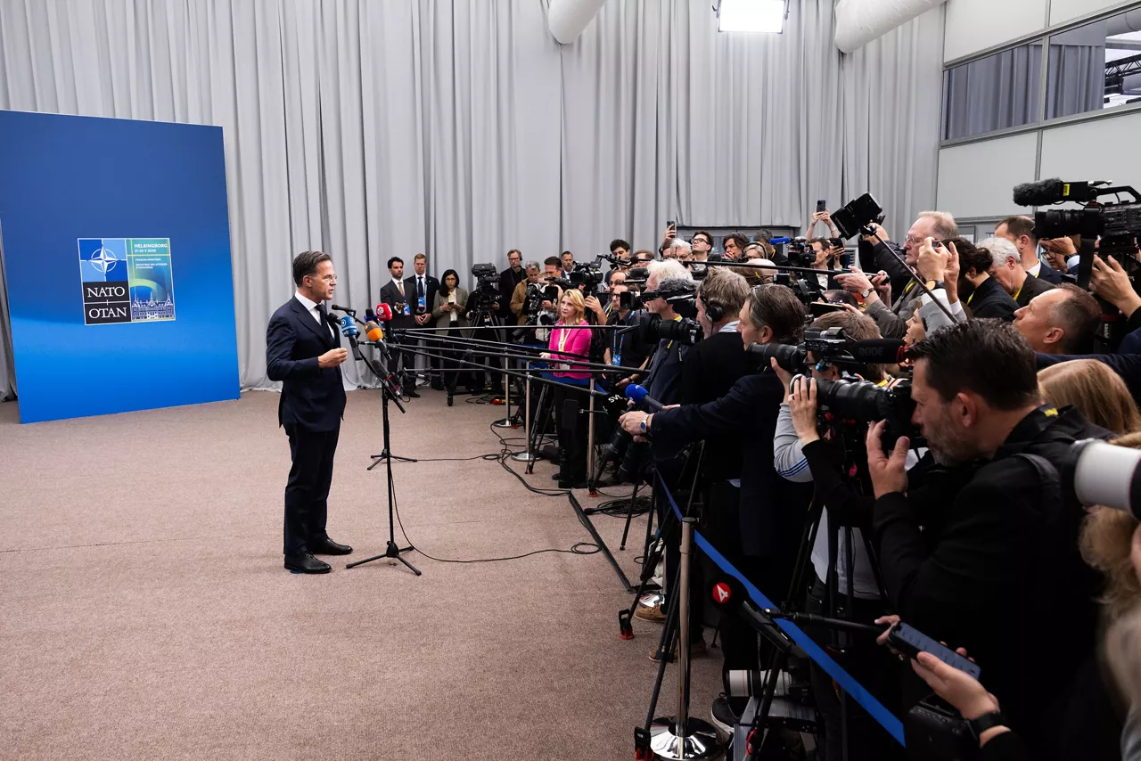 Doorstep statement by the NATO Secretary General Mark Rutte at the meeting of NATO Ministers of Foreign Affairs in Helsingborg, Sweden

