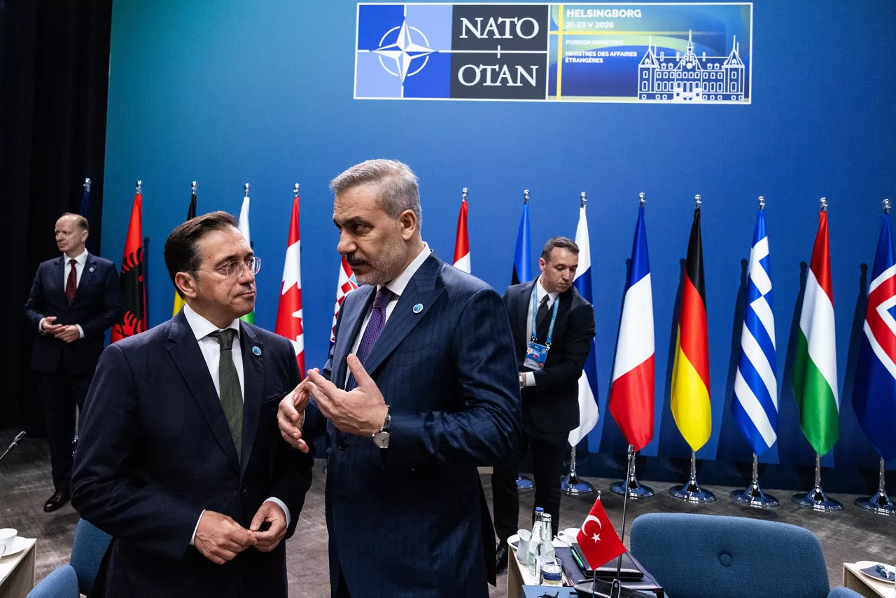 Paulo Rangel (Minister of Foreign Affairs, Portugal) and Hakan Fidan (Minister of Foreign Affairs, Türkiye)