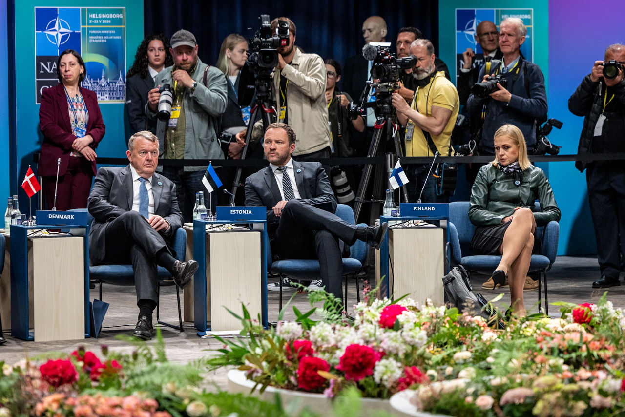 Lars Løkke Rasmussen (Minister of Foreign Affairs, Denmark), Margus Tsahkna (Minister of Foreign Affairs, Estonia) and Elina Valtonen (Minister of Foreign Affairs, Finland)