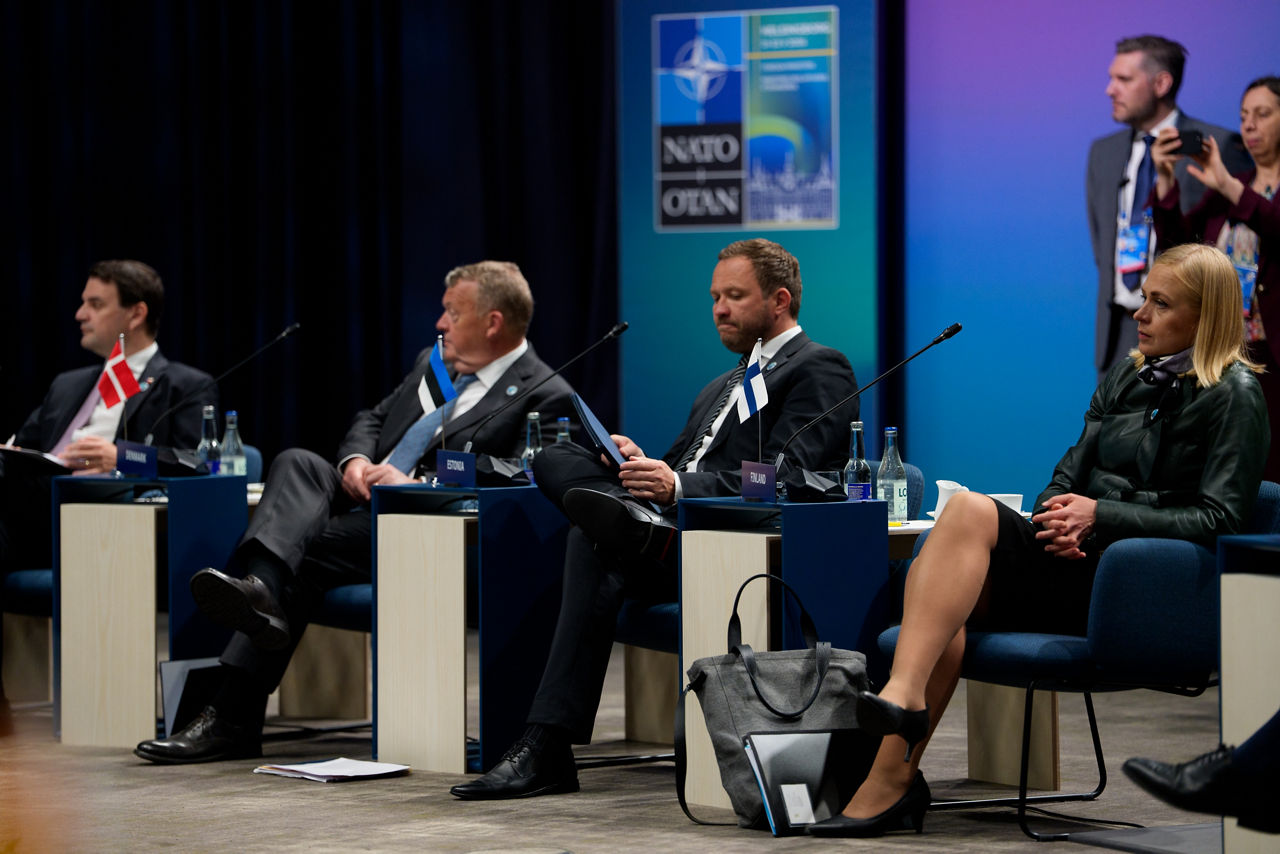 Petr Macinka (Minister of Foreign Affairs, Czechia), Lars Løkke Rasmussen (Minister of Foreign Affairs, Denmark), Margus Tsahkna (Minister of Foreign Affairs, Estonia) and Elina Valtonen (Minister of Foreign Affairs, Finland)