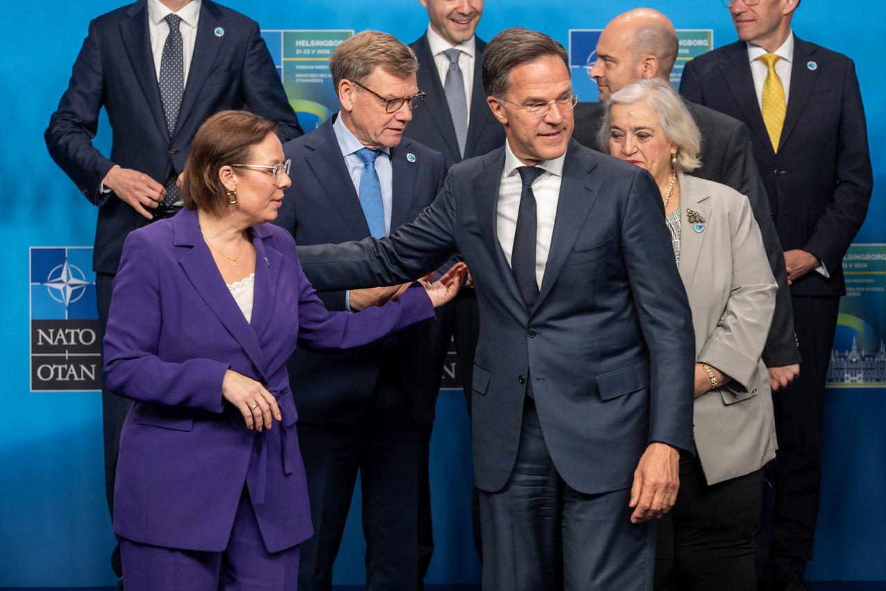 NATO Secretarty General Mark Rutte and Maria Malmer Stenergard (Minister of Foreign Affairs, Sweden)