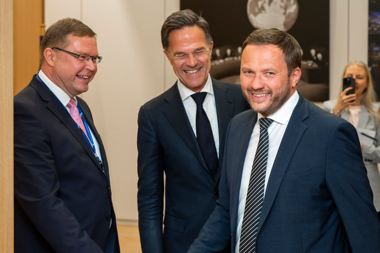 NATO Secretary General Mark Rutte meets with the Minister of Foreign Affairs of Estonia, Margus Tsahkna