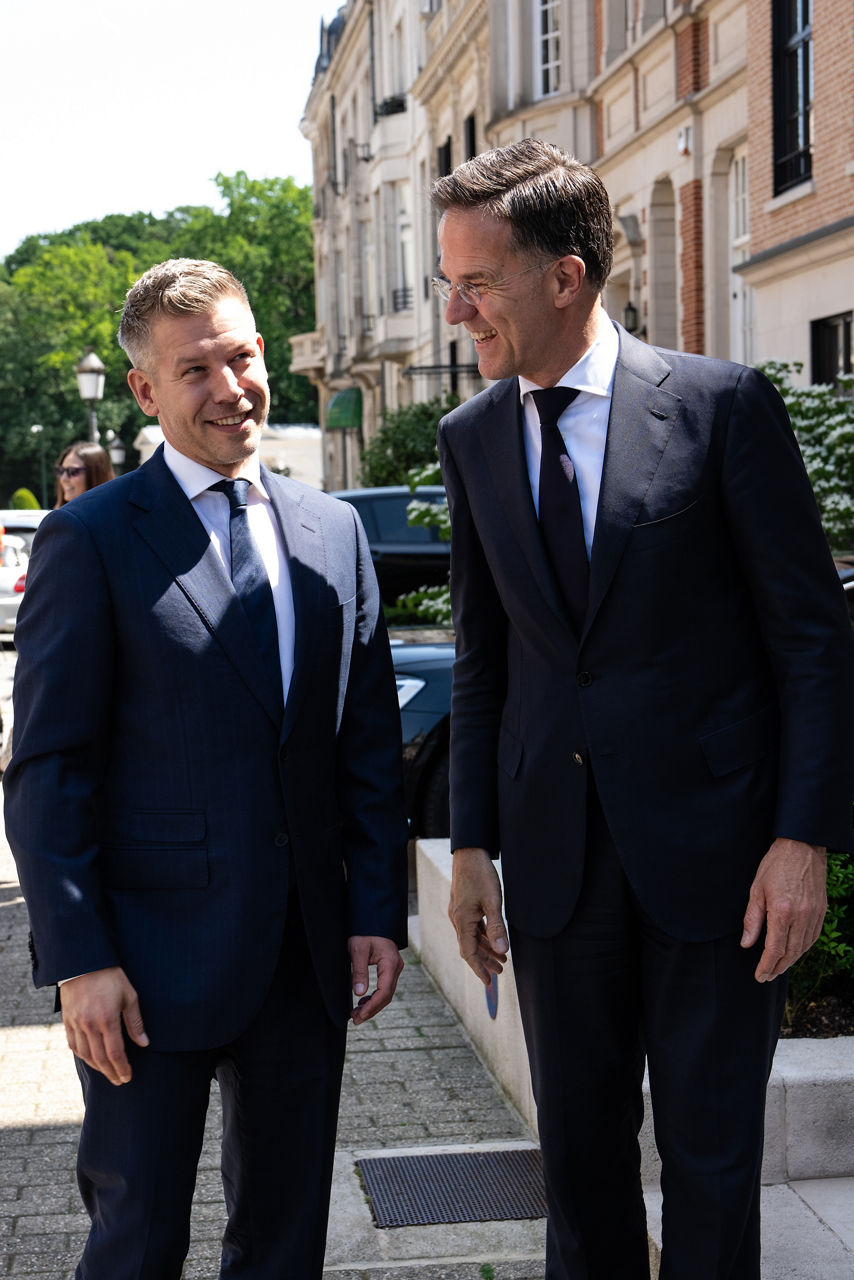 NATO Secretary General Mark Rutte meets with the Prime Minister of Hungary, Péter Magyar