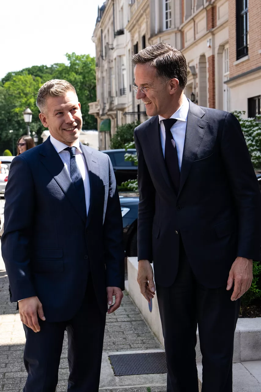 NATO Secretary General Mark Rutte meets with the Prime Minister of Hungary, Péter Magyar