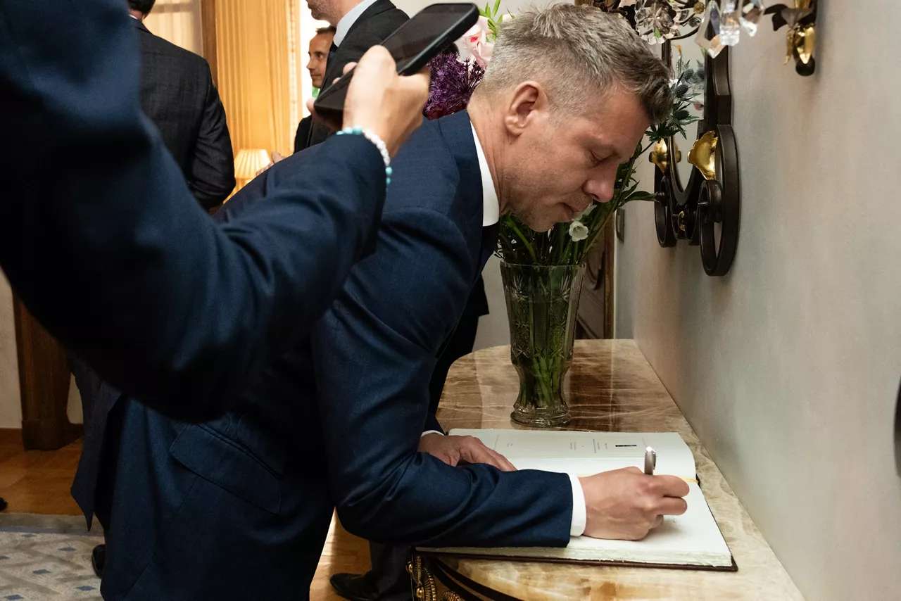NATO Secretary General Mark Rutte meets with the Prime Minister of Hungary, Péter Magyar