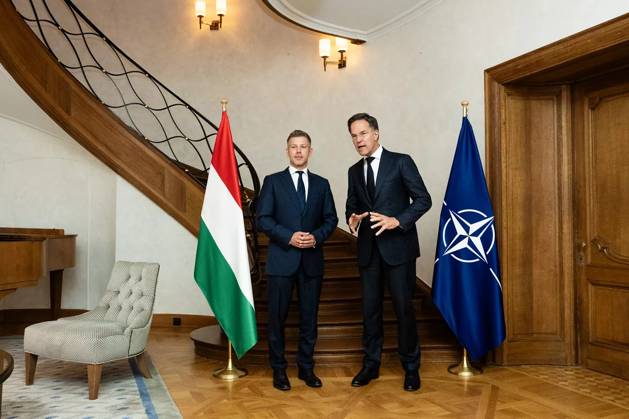 NATO Secretary General Mark Rutte meets with the Prime Minister of Hungary, Péter Magyar