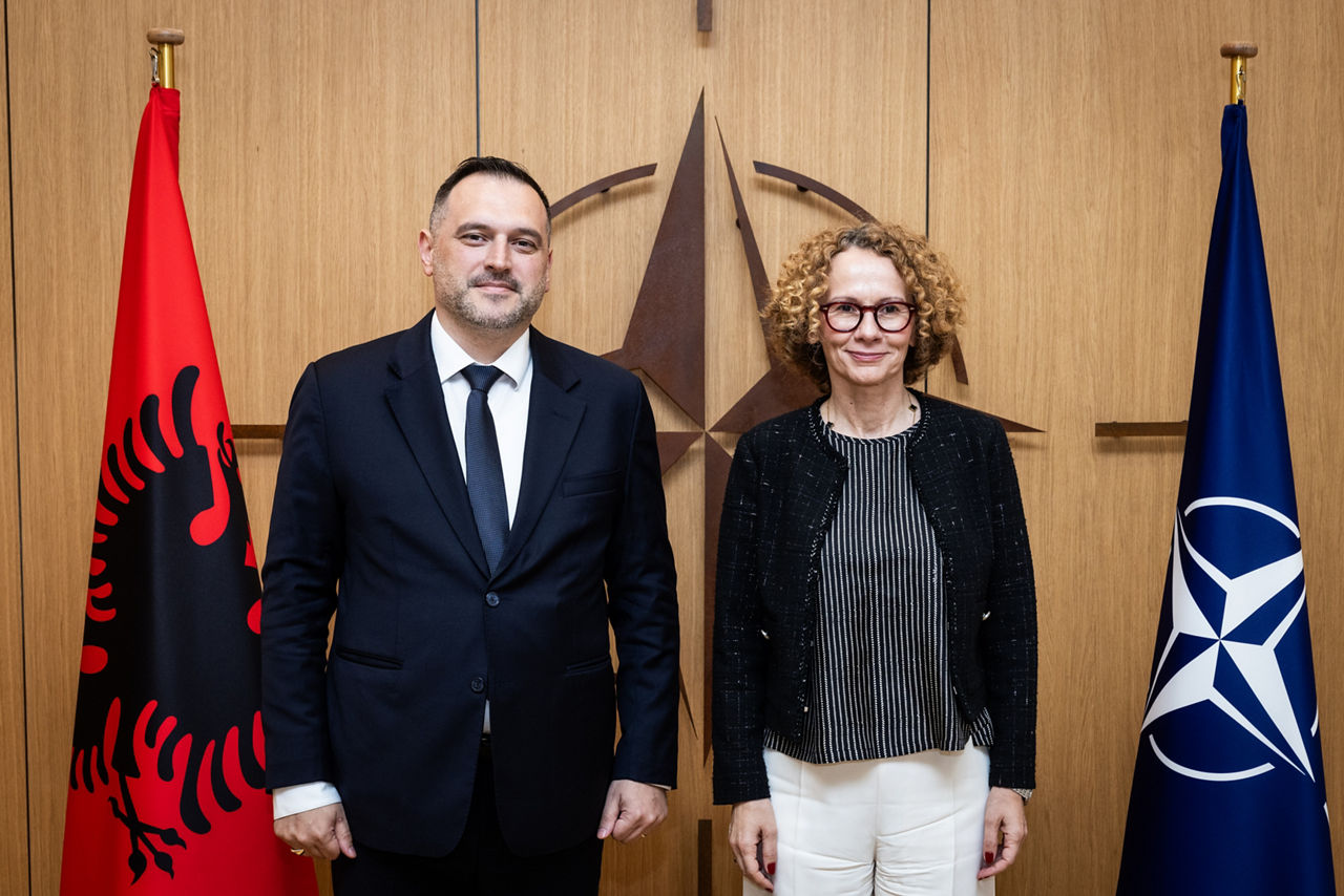 NATO Deputy Secretary General meets with the Minister of Defence of Albania