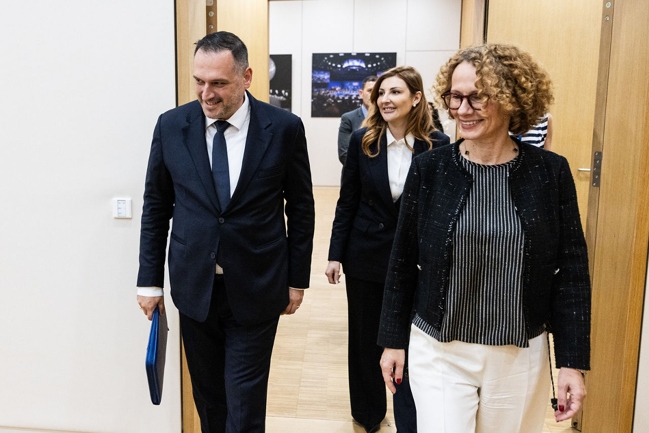 NATO Deputy Secretary General Radmila Shekerinska meets with Ermal Nufi, Minister of Defence of Albania