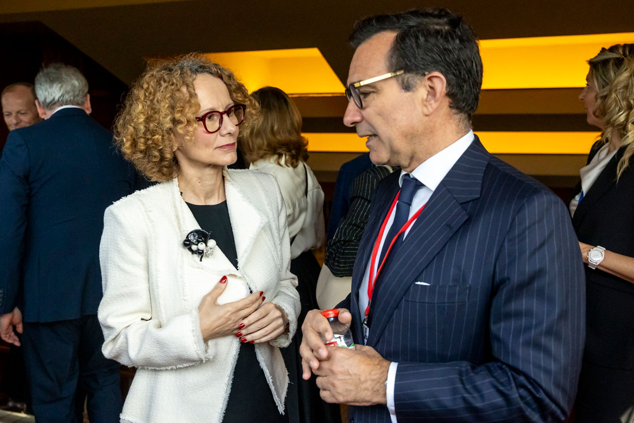 NATO Deputy Secretary General Radmila Shekerinska with Marcos Perestrello, President of the NATO Parliamentary Assembly