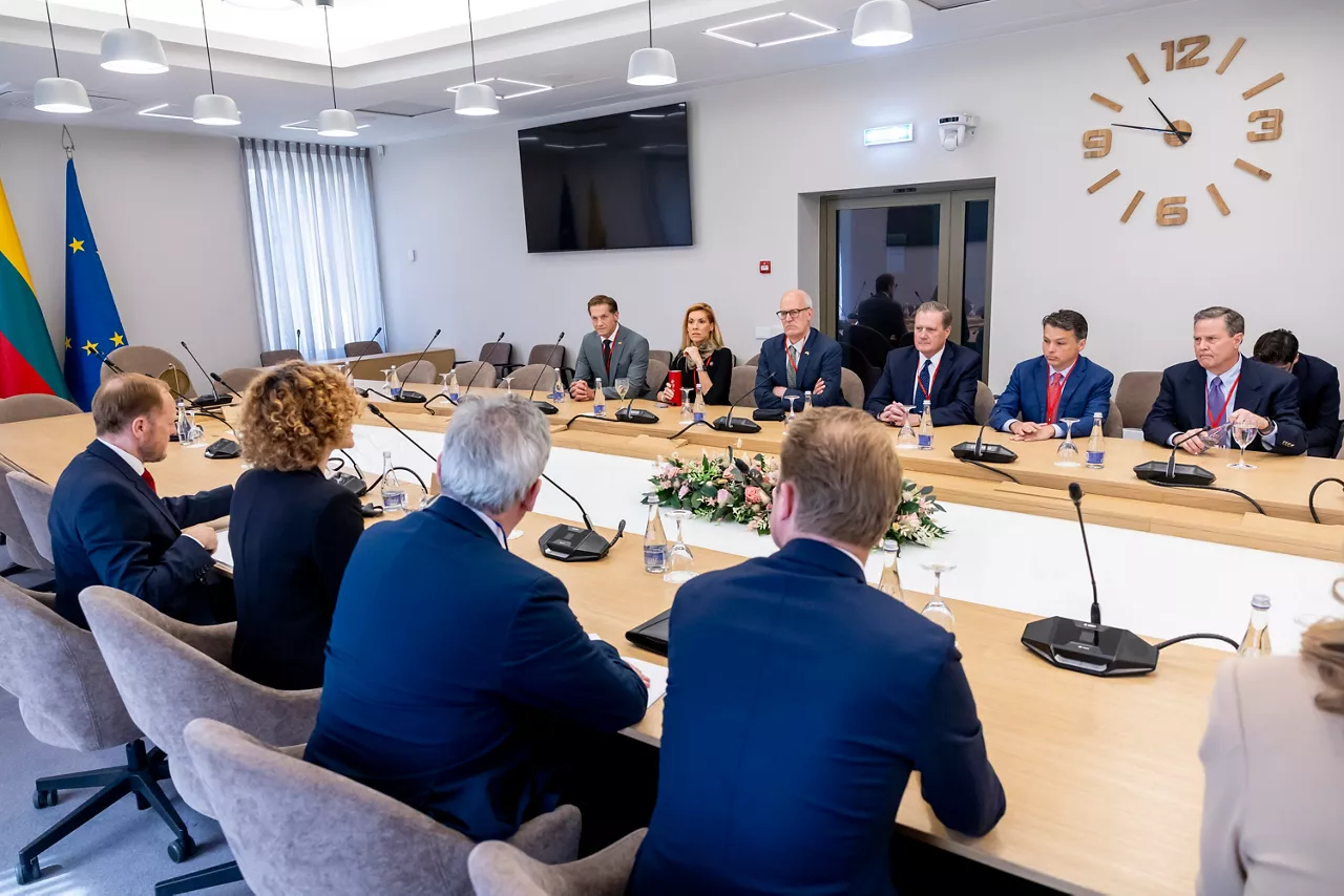NATO Deputy Secretary General Radmila Shekerinska meets with the US NPA Delegation: Neal P Dunn, Beth Van Duyne, Rick Larsen, Michael R Turner, Brendan Francis Boyle, Donald Norcross