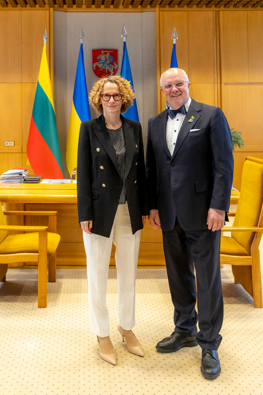 NATO Deputy Secretary General Radmila Shekerinska meets with Juozas Olekas, Speaker of the Parliament of Lithuania