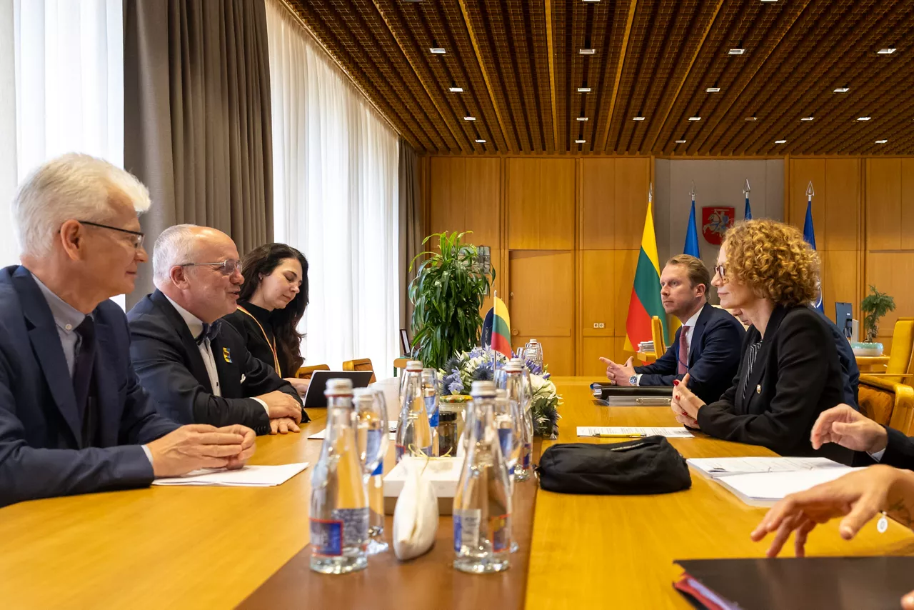 NATO Deputy Secretary General Radmila Shekerinska meets with Juozas Olekas, Speaker of the Parliament of Lithuania