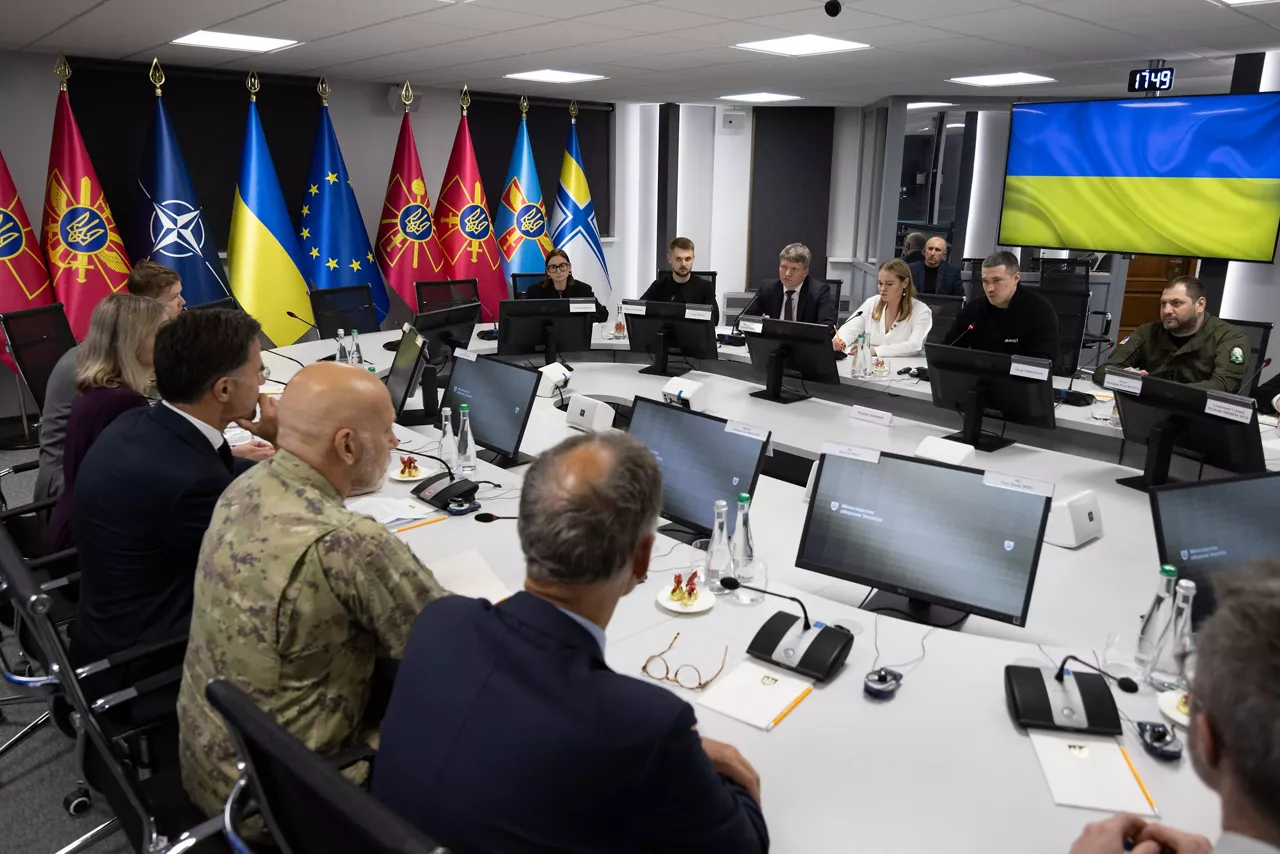 NATO Secretary General Mark Rutte meets with the Minister of Defence of Ukraine, Mykhailo Fedorov