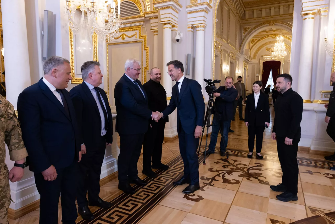 NATO Secretary General Mark Rutte and Andrii Sybiha, Minister of Foreign Affairs of Ukraine