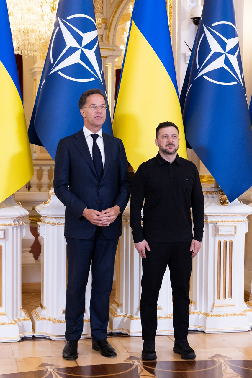 NATO Secretary General Mark Rutte with Volodymyr Zelenskyy, President of Ukraine