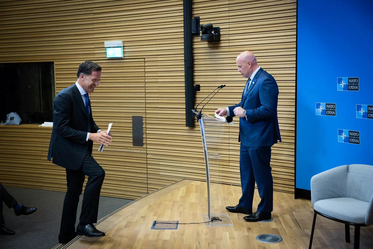 NATO Secretary General Mark Rutte addresses the Transatlantic Defense Industry Access Forum 