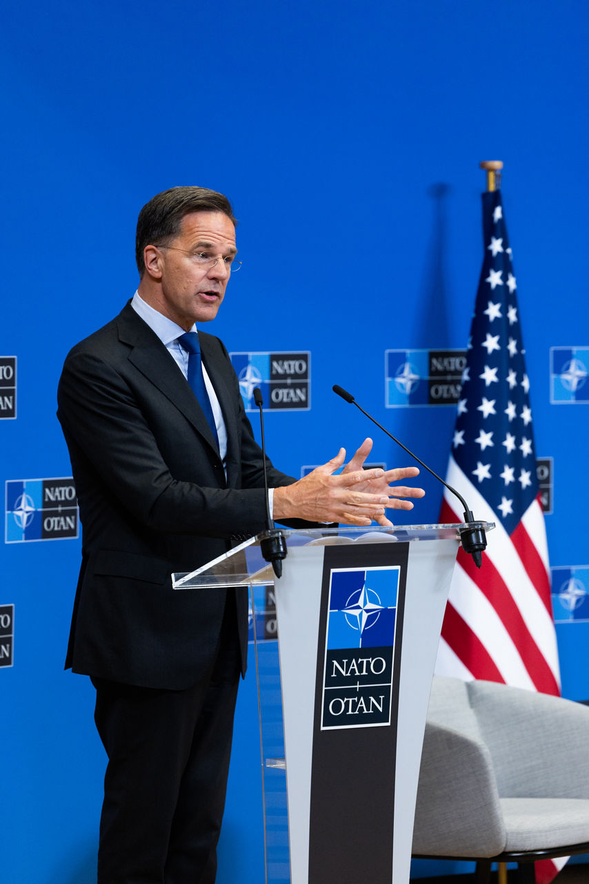 NATO Secretary General Mark Rutte addresses the Transatlantic Defense Industry Access Forum 
