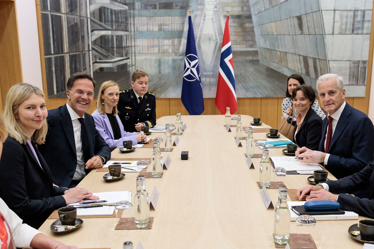 NATO Secretary General Mark Rutte meets Jonas Gahr Støre, Prime Minister of Norway
