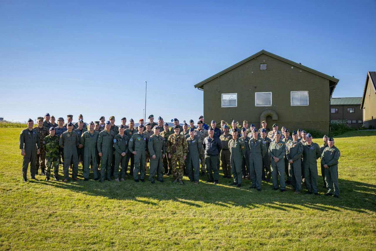 Chair of the NATO Military Committee, Admiral Giuseppe Cavo Dragone, visiting the exercise Ramstein Flag 2026.