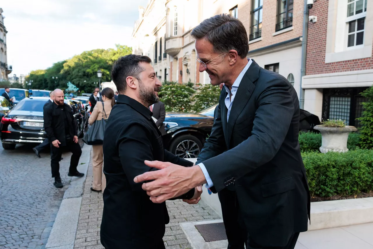 NATO Secretary General Mark Rutte and President of Ukraine Volodymyr Zelenskyy