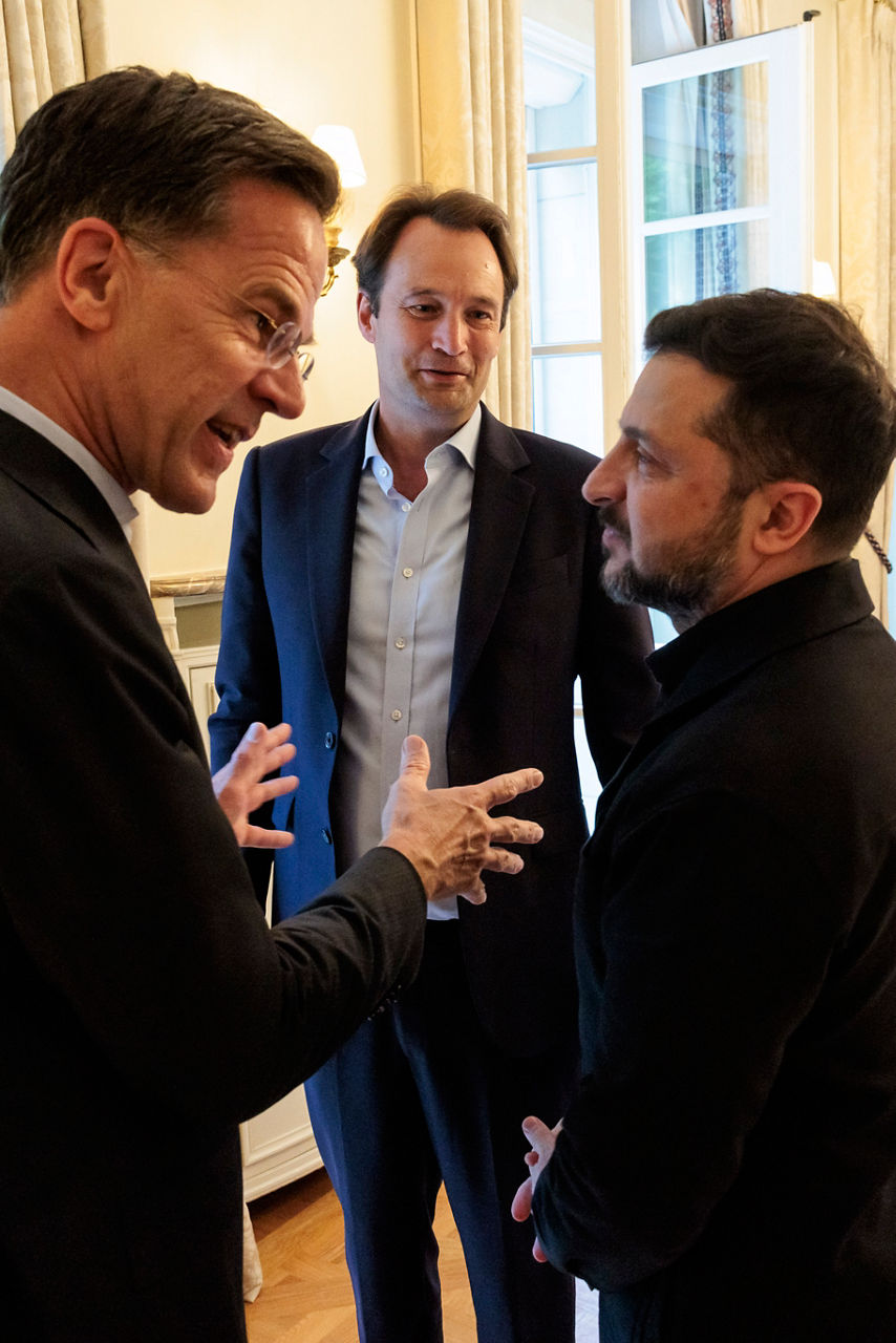 NATO Secretary General Mark Rutte and President of Ukraine Volodymyr Zelenskyy
