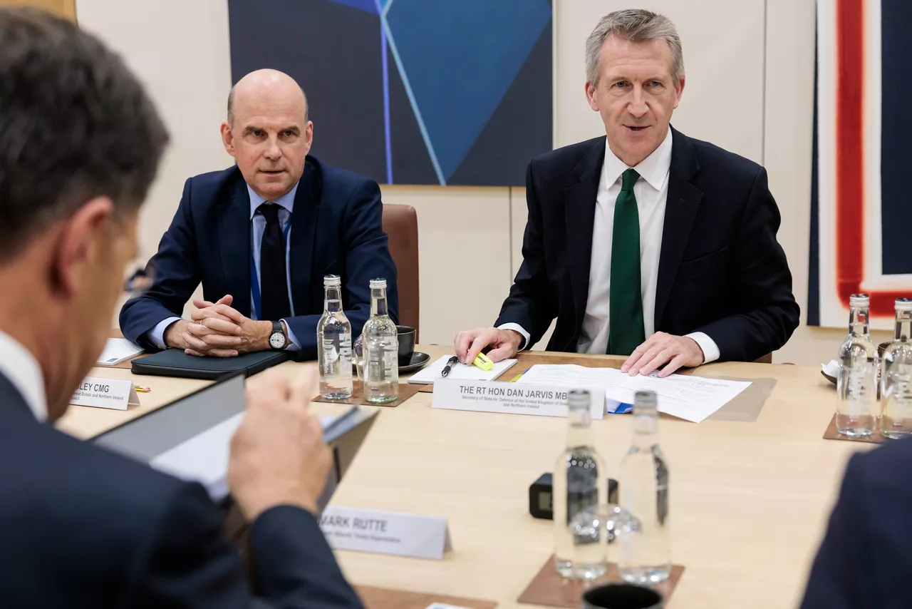 NATO Secretary General Mark Rutte meets Dan Jarvis, Secretary of State for Defence of the United Kingdom

