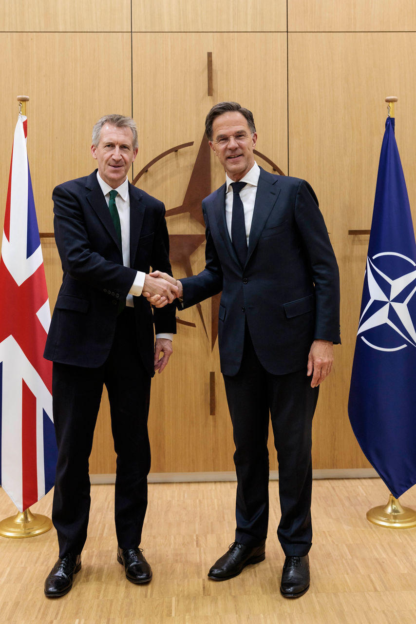 NATO Secretary General Mark Rutte meets Dan Jarvis, Secretary of State for Defence of the United Kingdom


