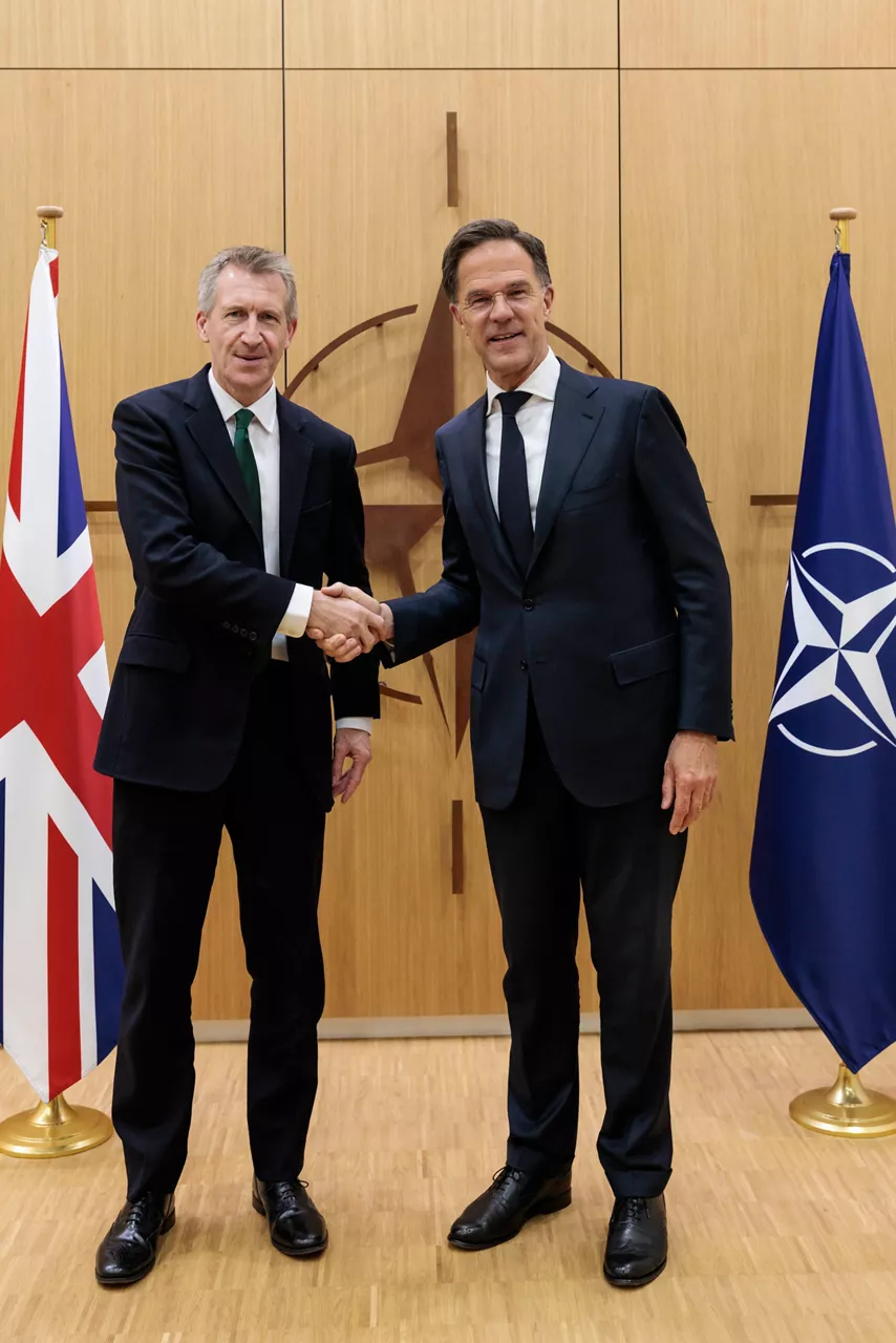 NATO Secretary General Mark Rutte meets Dan Jarvis, Secretary of State for Defence of the United Kingdom


