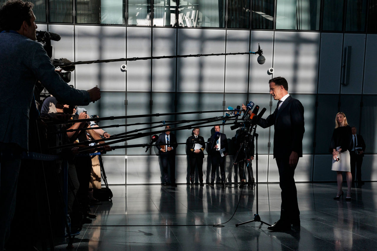 Doorstep statement by NATO Secretary General Mark Rutte ahead of the meetings of NATO Ministers of Defence in Brussels