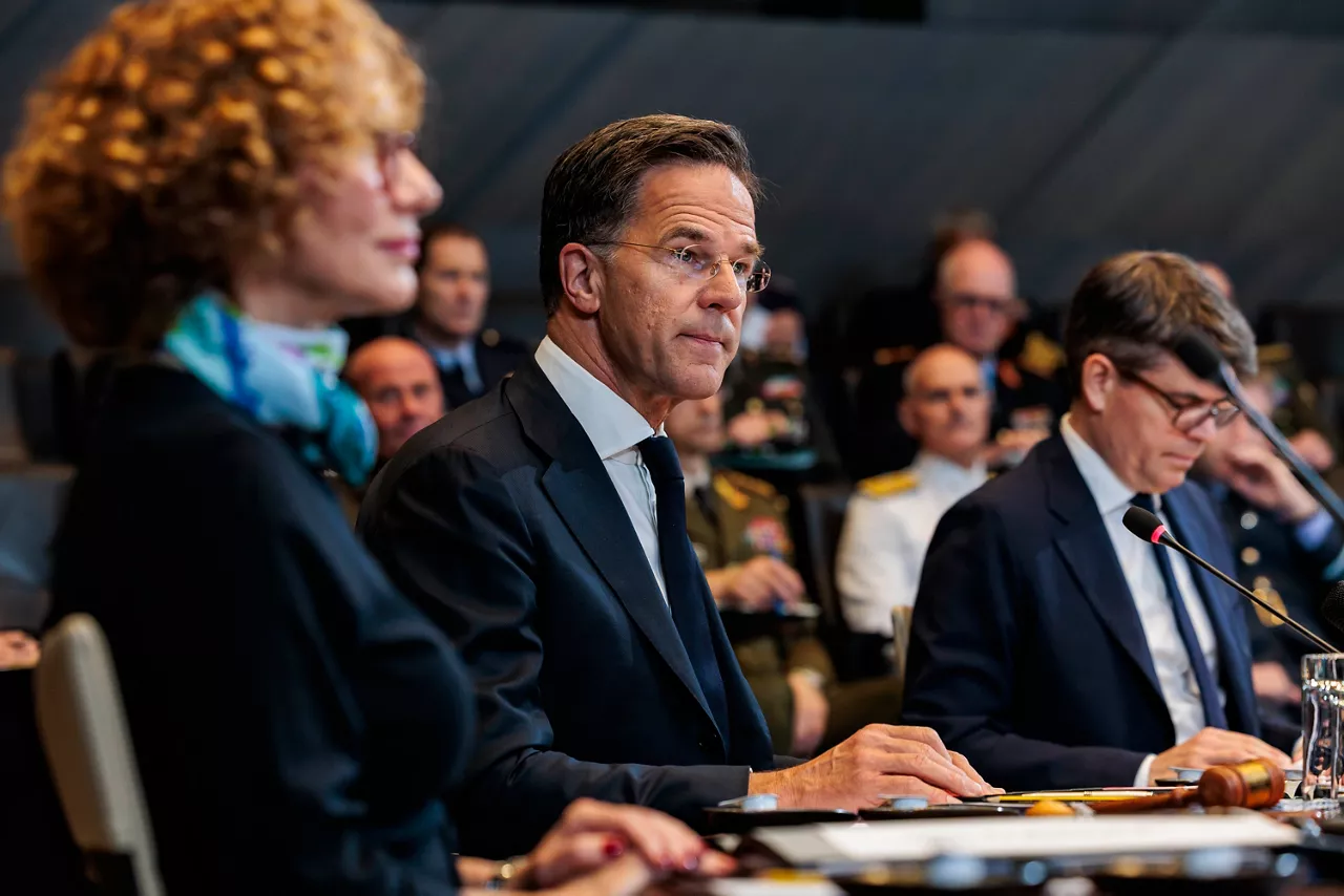 [from left to right] NATO Deputy Secretary General Radmila Shekerinska and NATO Secretary General Mark Rutte