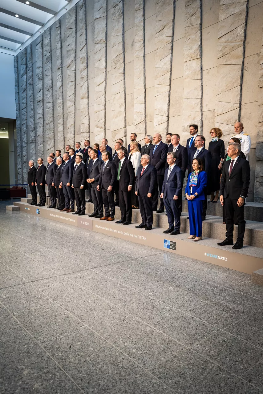 Official photo of the NATO Ministers of Defence