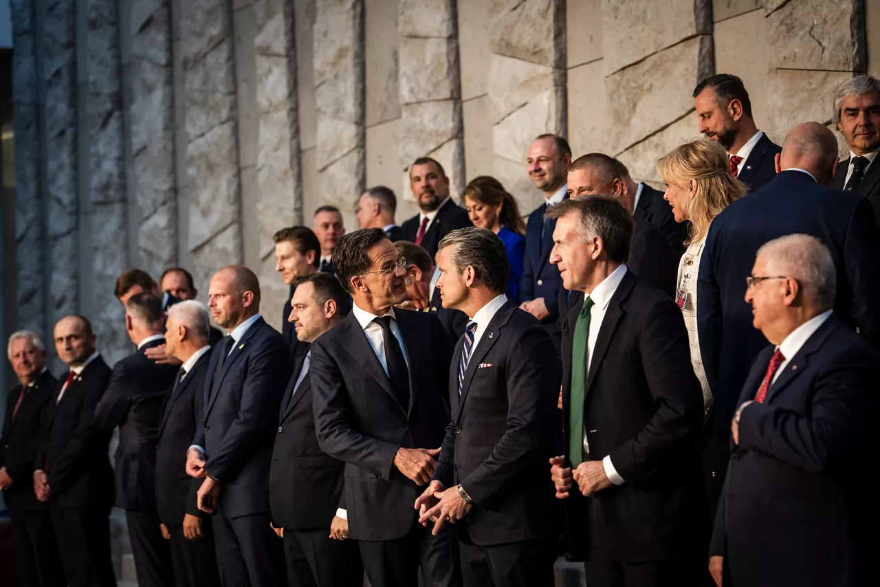 Official photo of the NATO Ministers of Defence
