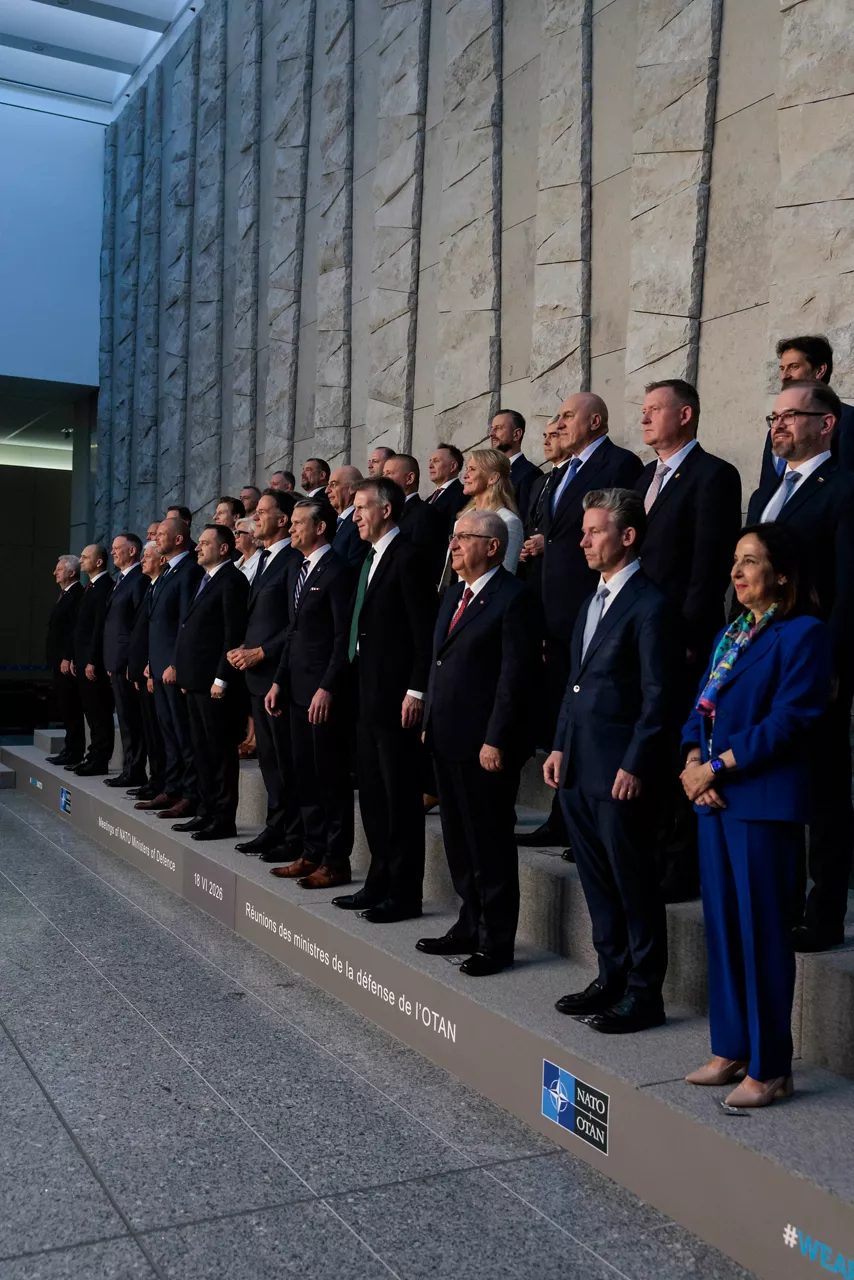 Official photo of the NATO Ministers of Defence