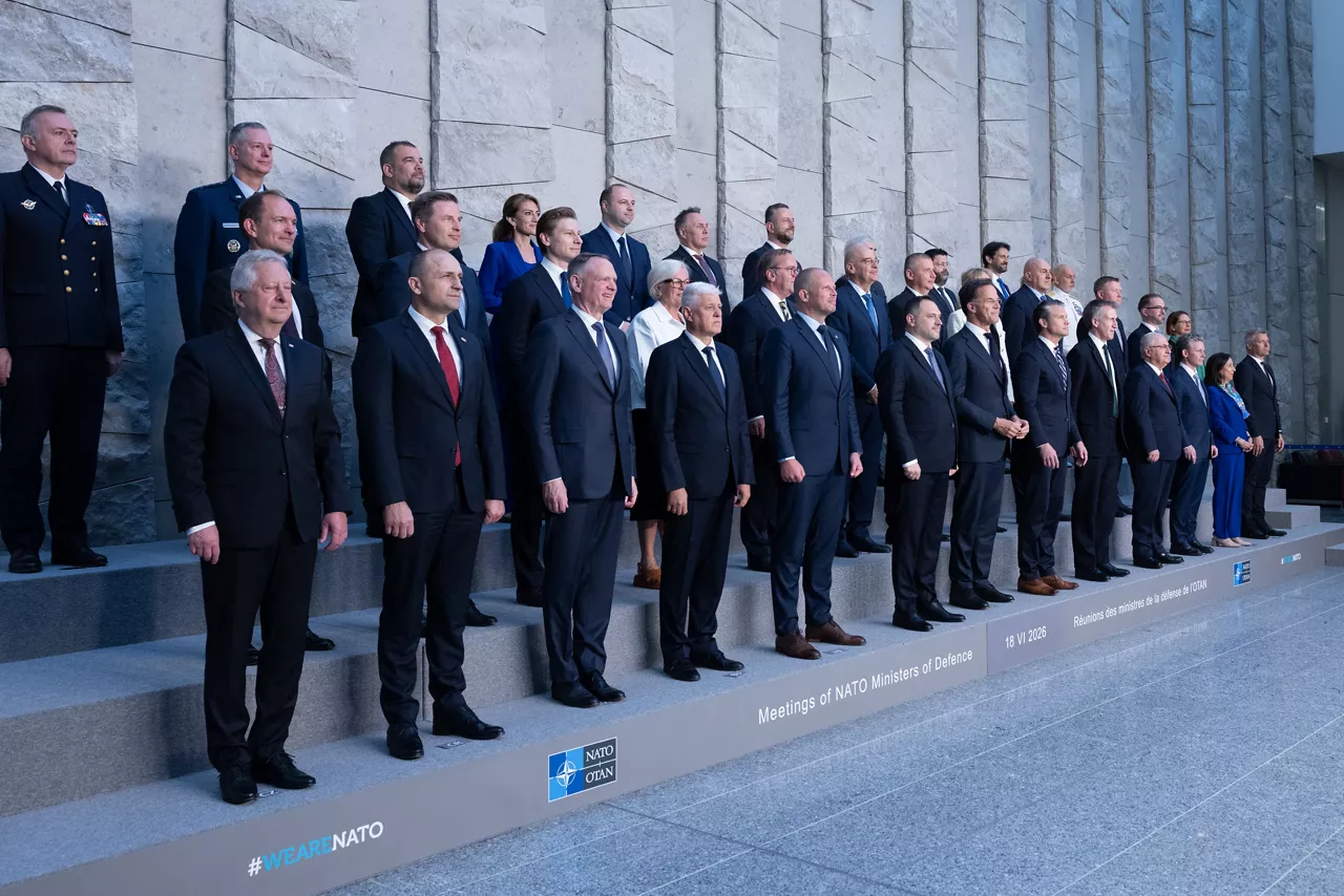 Official photo of the NATO Ministers of Defence