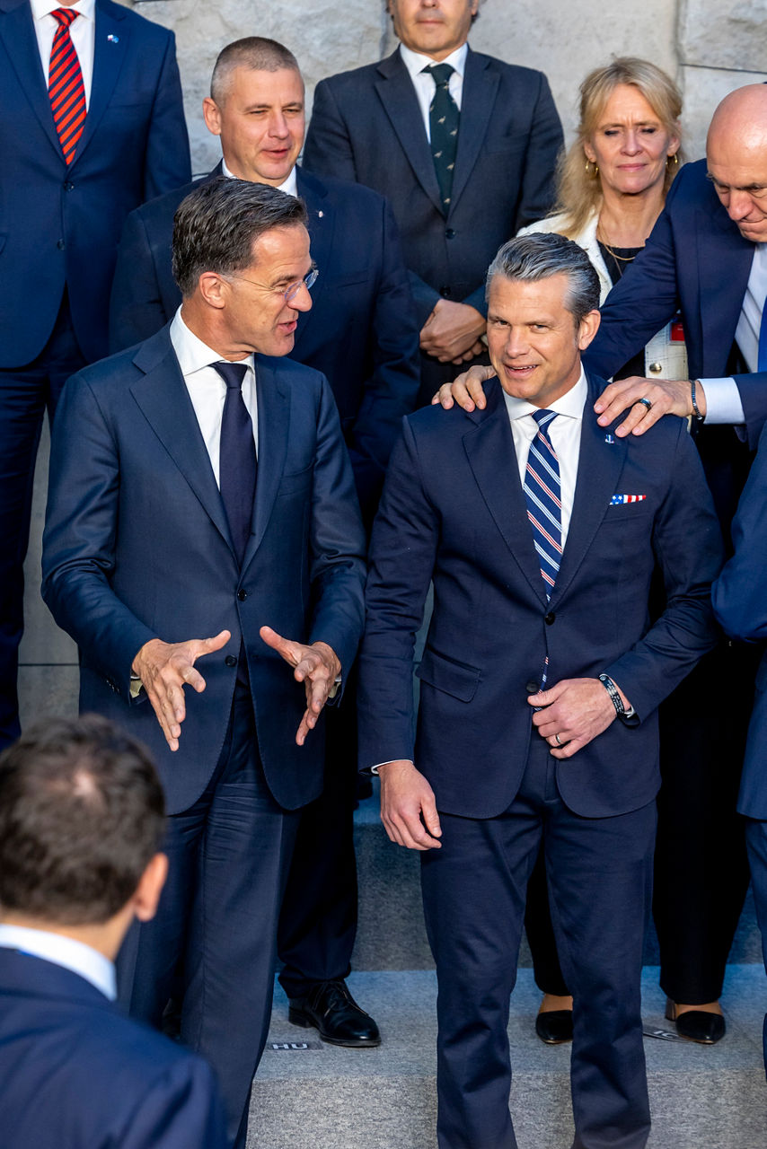NATO Secretary General Mark Rutte and Pete Hegseth (US Secretary of War)