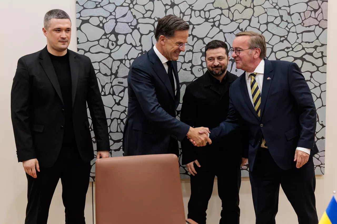 NATO Secretary General Mark Rutte and Boris Pistorius (Minister of Defence, Germany)
