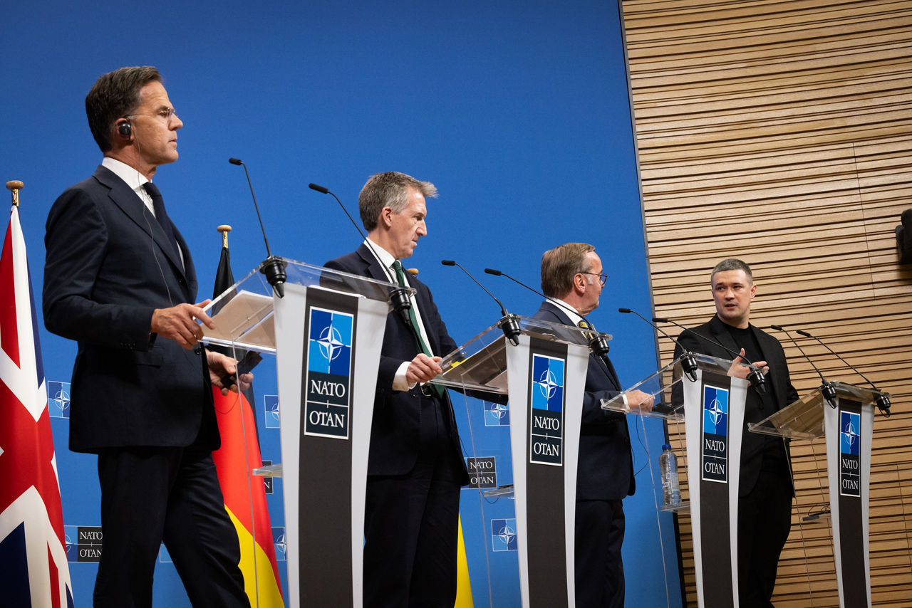 Press conference by NATO Secretary General Mark Rutte, Boris Pistorius (Minister of Defence, Germany), Dan Jarvis (Secretary of Defence, United Kingdom) and Mykhailo Fedorov (Minister of Defence, Ukraine)
