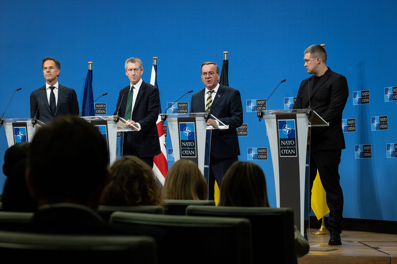 Press conference by NATO Secretary General Mark Rutte, Boris Pistorius (Minister of Defence, Germany), Dan Jarvis (Secretary of Defence, United Kingdom) and Mykhailo Fedorov (Minister of Defence, Ukraine)