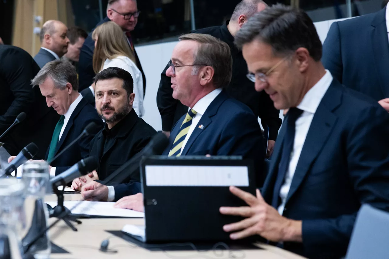 Dan Jarvis (Secretary of Defence, United Kingdom), Volodymyr Zelenskyy (President of Ukraine), Boris Pistorius (Minister of Defence, Germany) and NATO Secretary General Mark Rutte